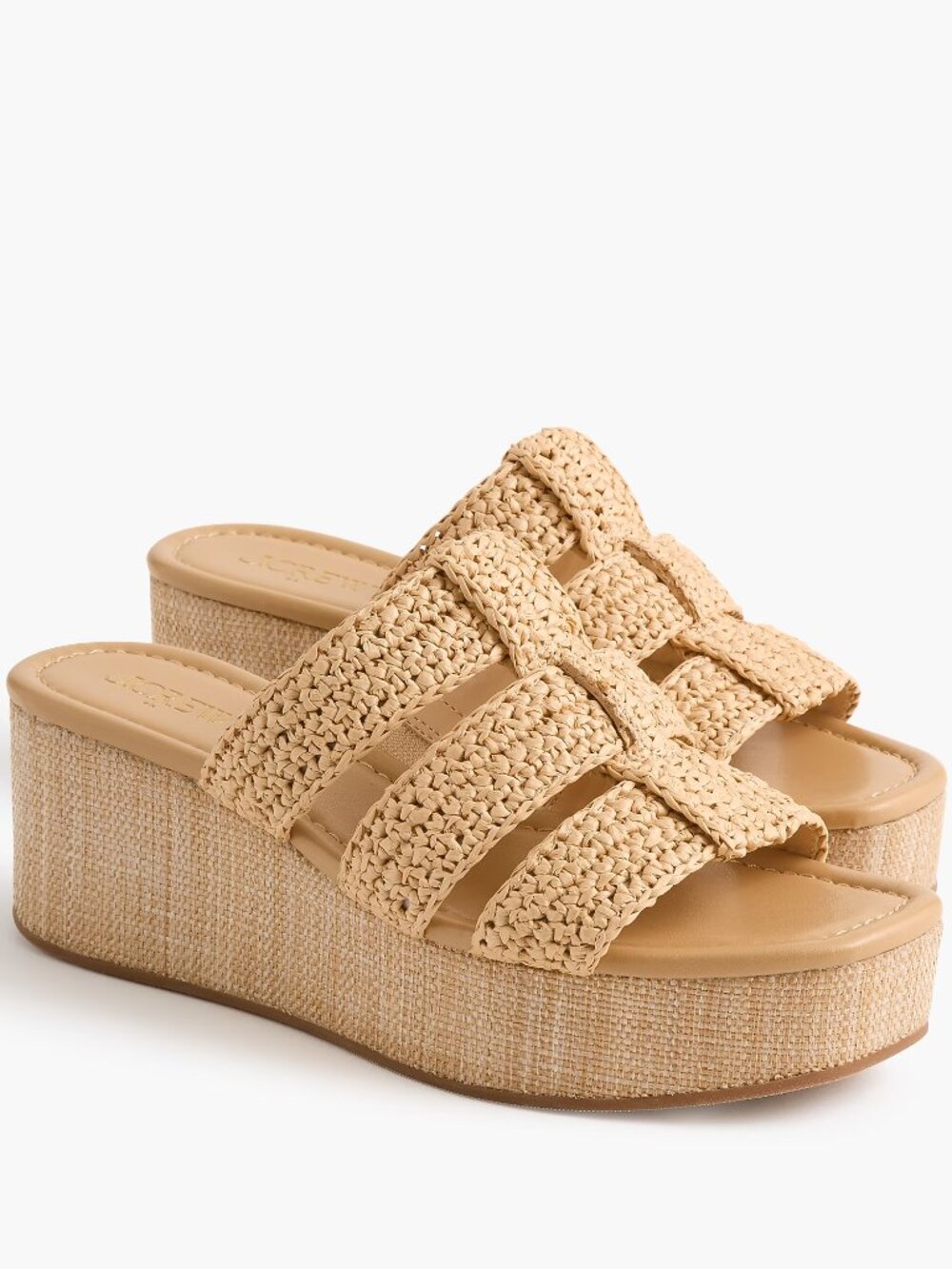 J. Crew Factory Fisherman flat-form wedges